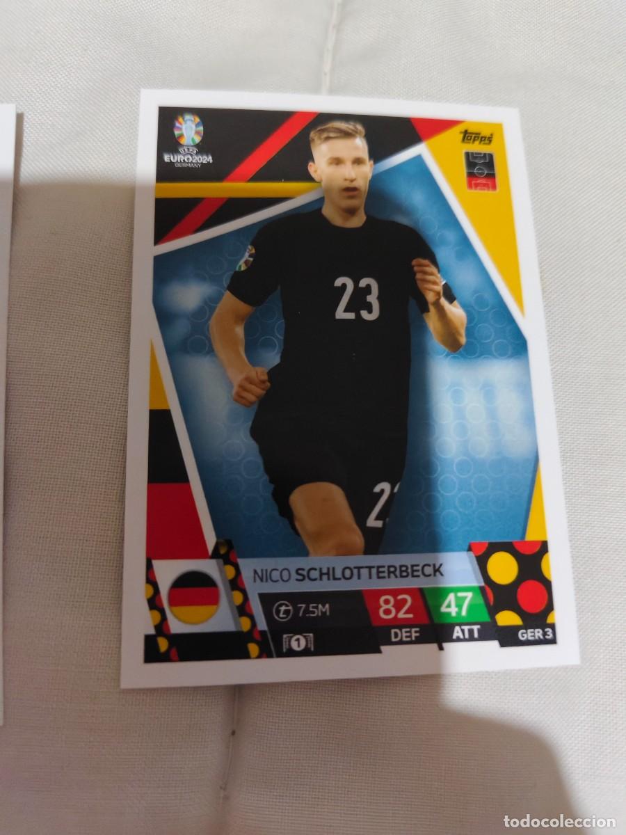 Cromos de F&uacute;tbol: GER 3 GER3 EURO 2024 TOPPS NICO SCHLOTTERBECK ALEMANIA MATCH ATTAX 24 EUROCOPA