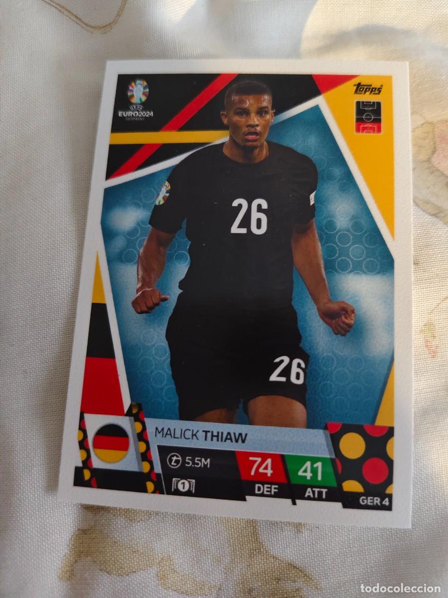 Cromos de F&uacute;tbol: GER 4 GER4 EURO 2024 TOPPS MALICK THIAW ALEMANIA MATCH ATTAX 24 EUROCOPA