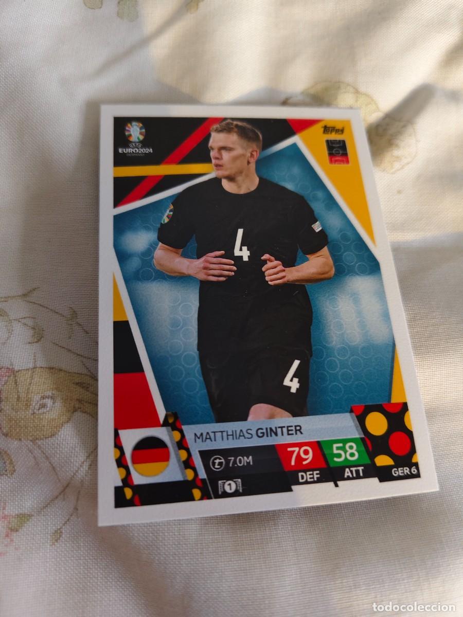 Cromos de F&uacute;tbol: GER 6 GER6 EURO 2024 TOPPS MATTHIAS GINTER ALEMANIA MATCH ATTAX 24 EUROCOPA