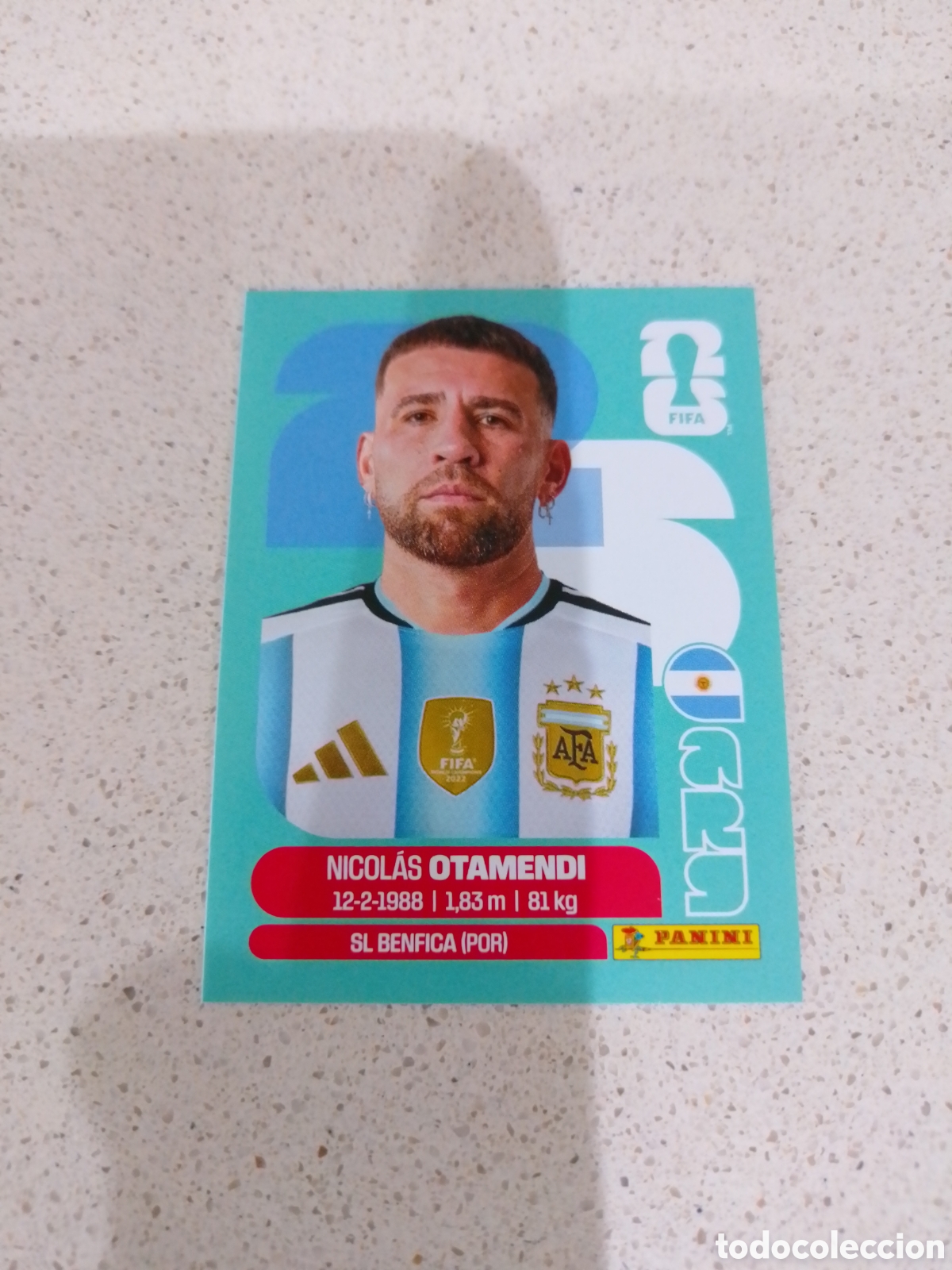 Cromos de F&uacute;tbol: CROMO NUMERO 5 OTAMENDI ARGENTINA. MUNDIAL 2026. PANINI.