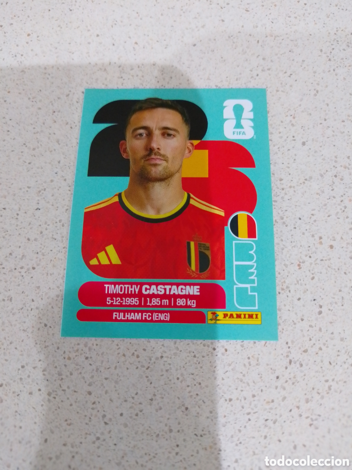 Cromos de F&uacute;tbol: CROMO NUMERO 4 CASTAGNE B. MUNDIAL 2026. PANINI.