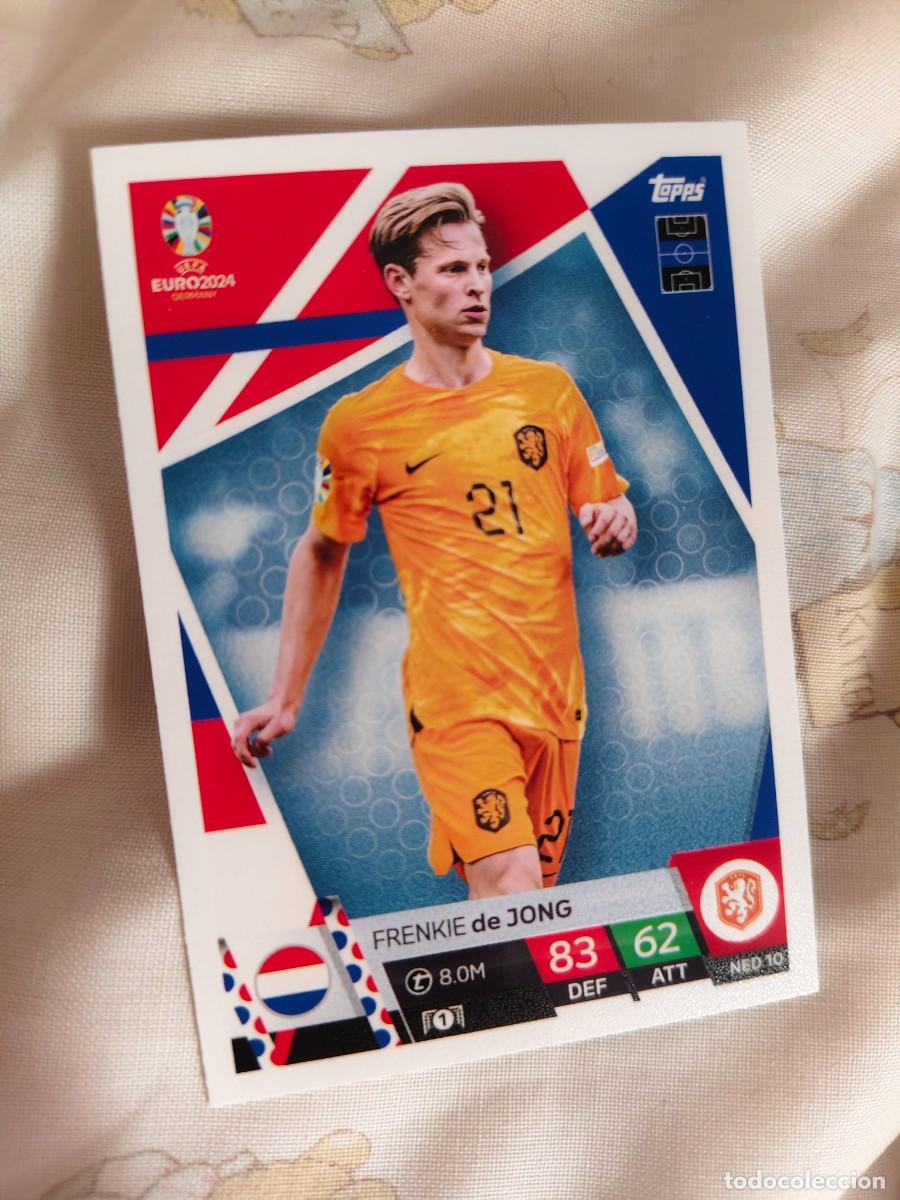 Cromos de F&uacute;tbol: NED 10 NED10 EURO 2024 TOPPS FRENKIE DE JONG PA&Iacute;SES BAJOS HOLANDA MATCH ATTAX 24 EUROCOPA
