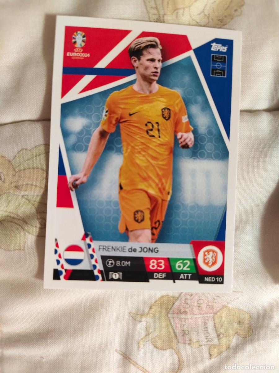 Cromos de F&uacute;tbol: NED 10 NED10 EURO 2024 TOPPS FRENKIE DE JONG PA&Iacute;SES BAJOS HOLANDA MATCH ATTAX 24 EUROCOPA
