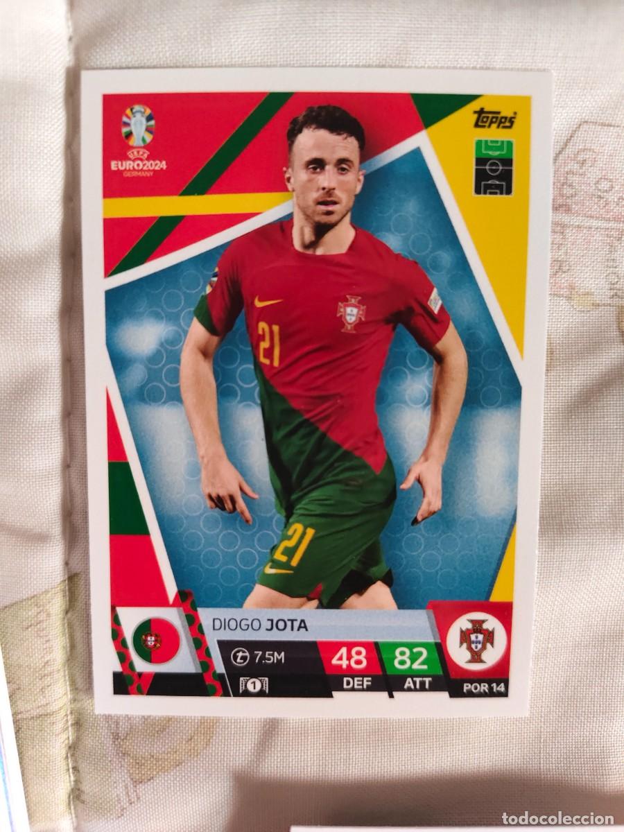 Cromos de F&uacute;tbol: POR 14 POR14 EURO 2024 TOPPS DIOGO JOTA PORTUGAL MATCH ATTAX 24 EUROCOPA