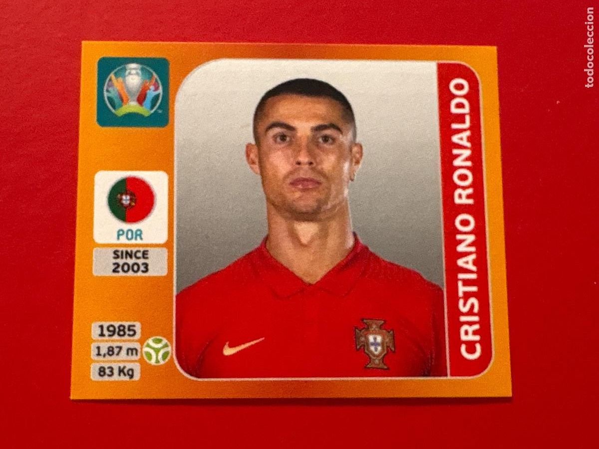 Fu&szlig;ball-Sticker: CROMO CRISTIANO RONALDO PANINI EURO 2020 N 676