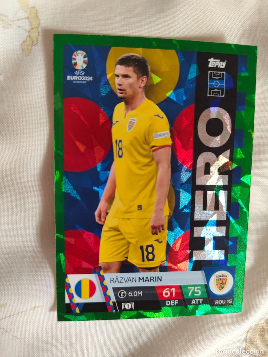 Cromos de F&uacute;tbol: ROM 15 ROM15 EURO 2024 TOPPS RĂZVAN MARIN RUMANIA MATCH ATTAX 24 EUROCOPA HERO