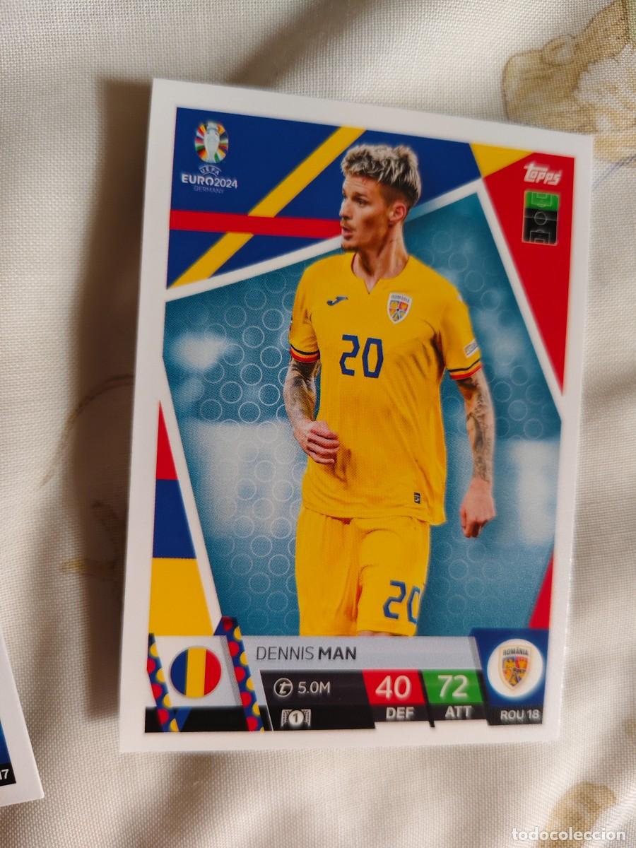 Cromos de F&uacute;tbol: ROU 18 ROM18 EURO 2024 TOPPS DENNIS MAN RUMANIA MATCH ATTAX 24 EUROCOPA