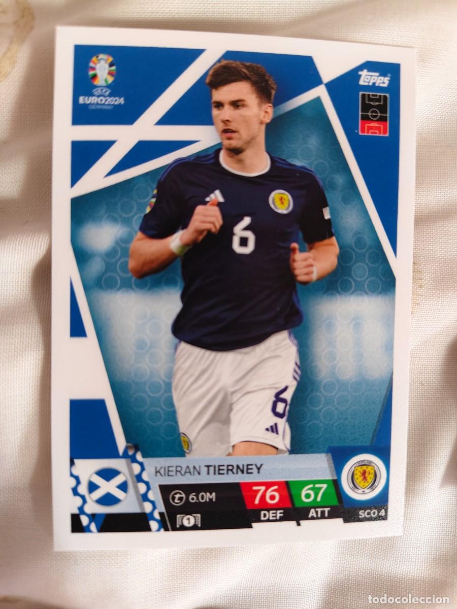 Cromos de F&uacute;tbol: SCO 4 SCO4 EURO 2024 TOPPS KIERAN TIERNEY ESCOCIA MATCH ATTAX 24 EUROCOPA