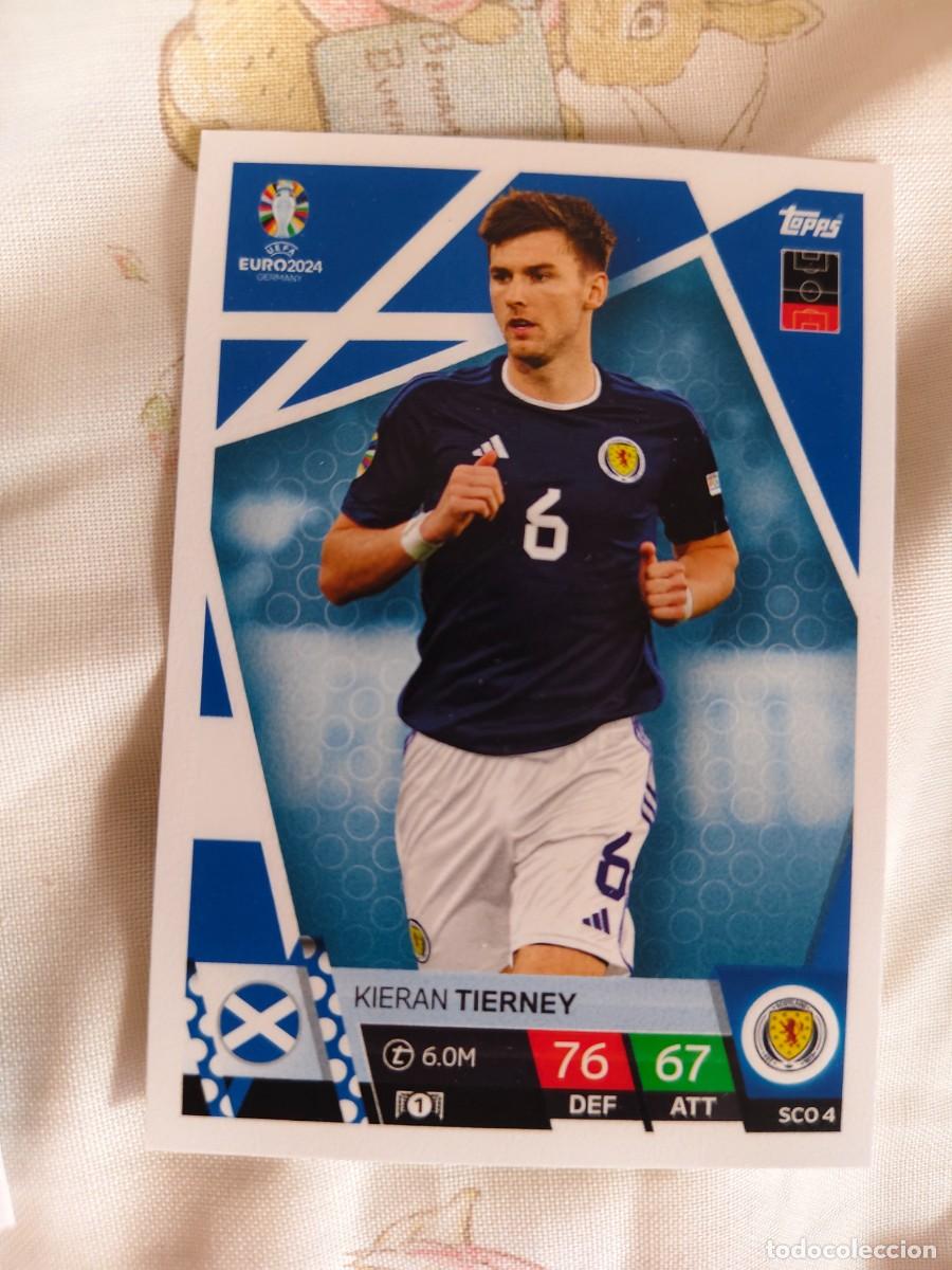 Cromos de F&uacute;tbol: SCO 4 SCO4 EURO 2024 TOPPS KIERAN TIERNEY ESCOCIA MATCH ATTAX 24 EUROCOPA