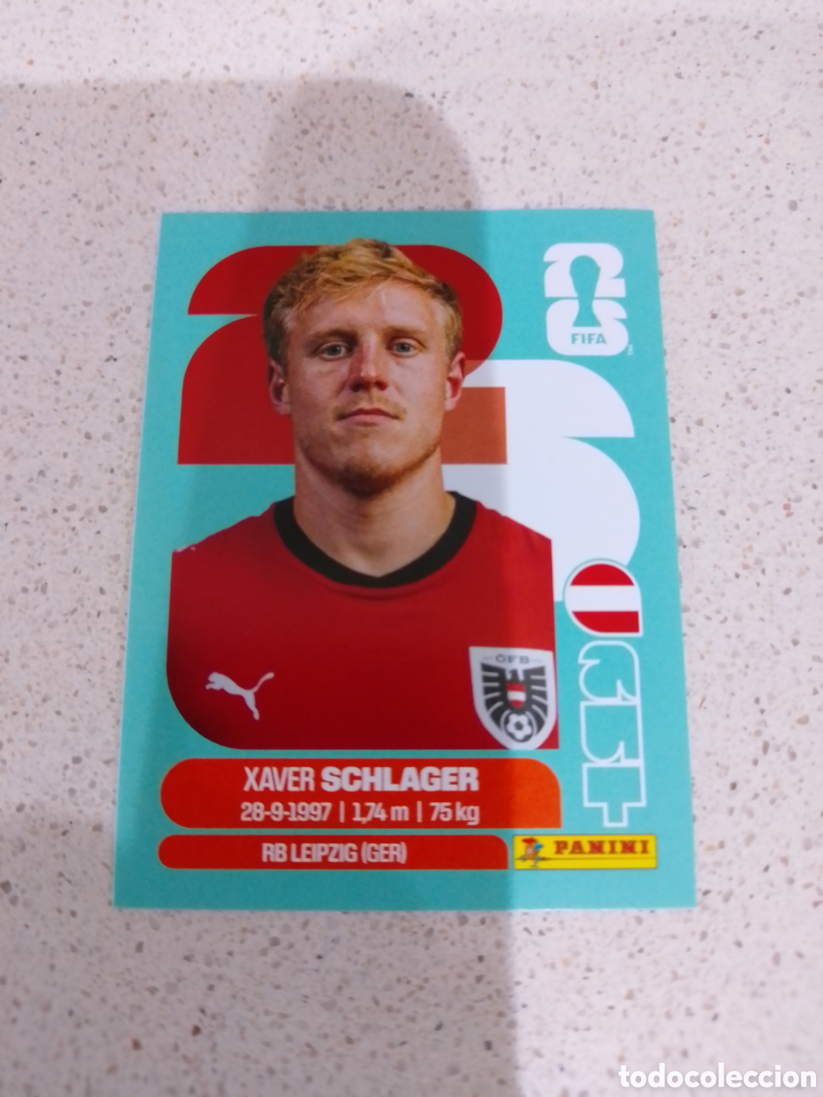 Cromos de F&uacute;tbol: CROMO NUMERO 10 SCHLAGER AUSTRIA. MUNDIAL 2026. PANINI.