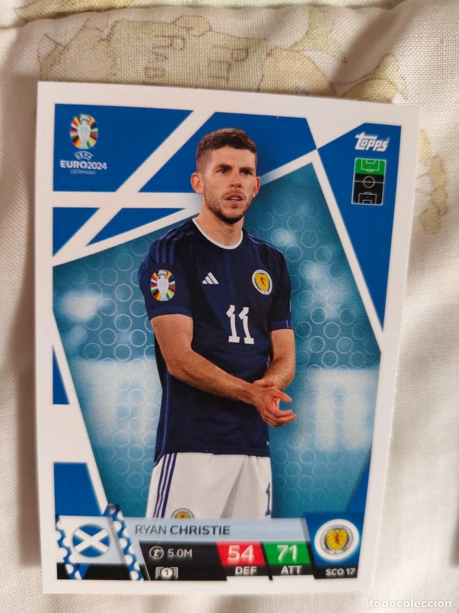 Figurine di Calcio: SCO 17 SCO17 EURO 2024 TOPPS RYAN CHRISTIE ESCOCIA MATCH ATTAX 24 EUROCOPA