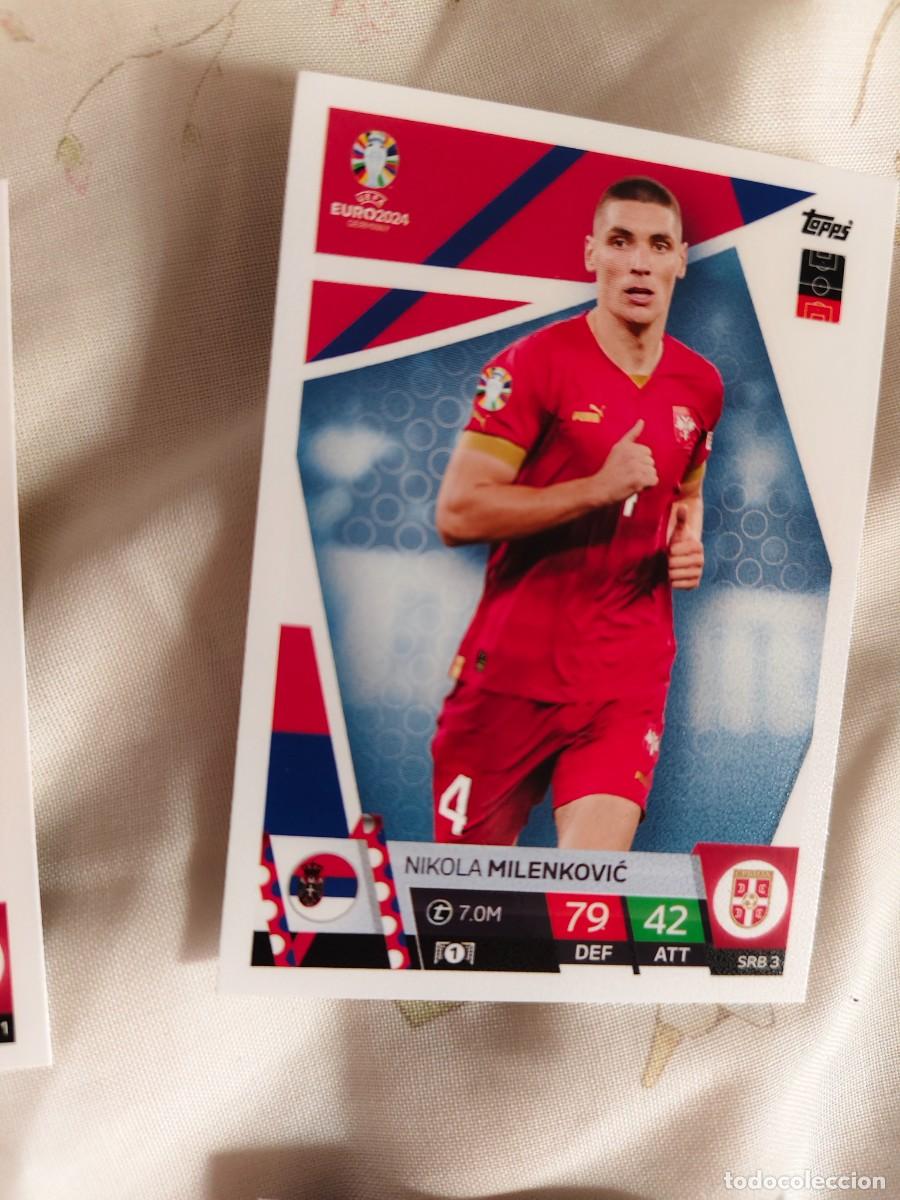 Figurine di Calcio: SRB 3 SRB3 EURO 2024 TOPPS NIKOLA MILENKOVIĆ SERBIA MATCH ATTAX 24 EUROCOPA