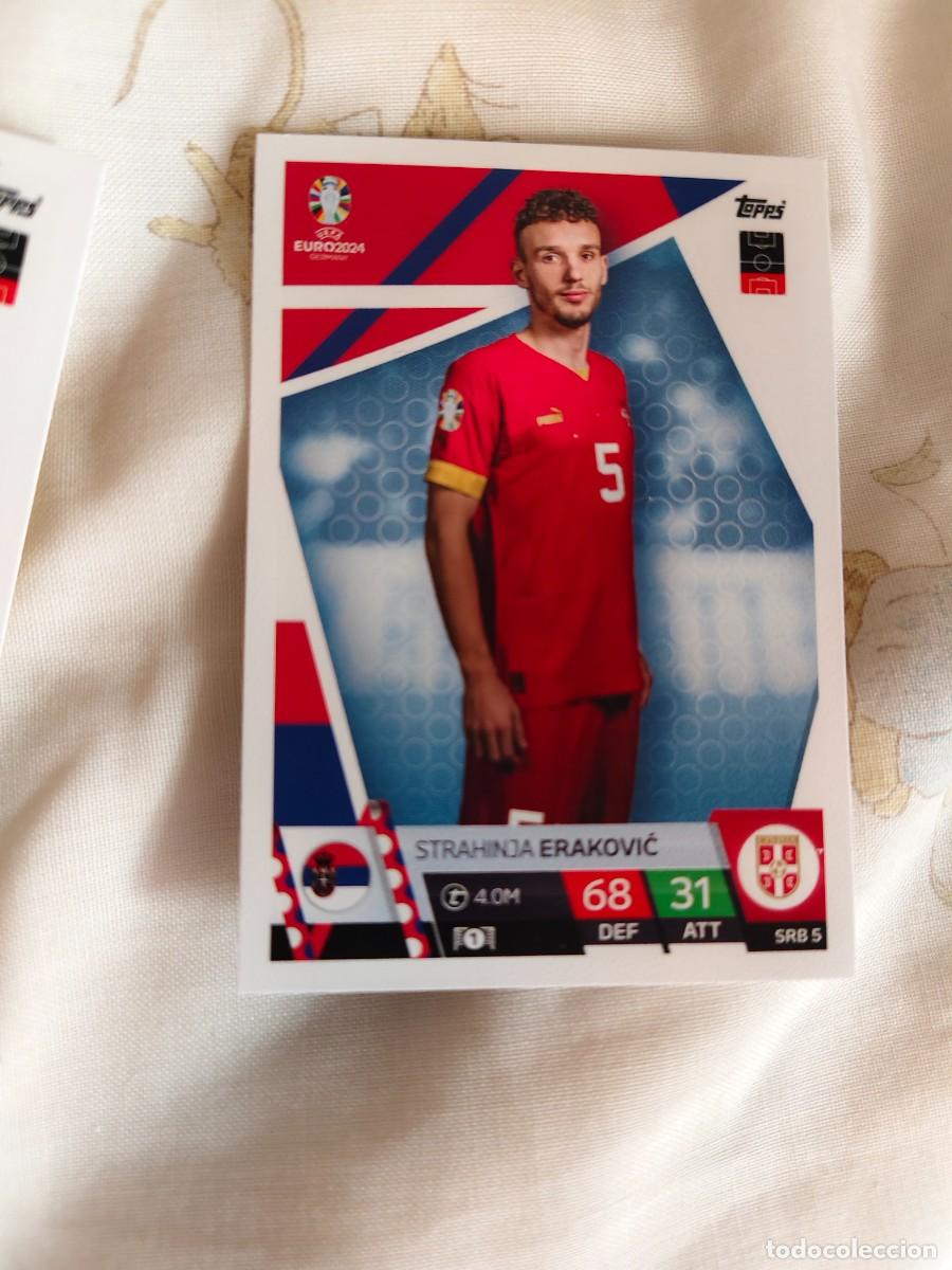 Figurine di Calcio: SRB 5 SRB5 EURO 2024 TOPPS STRAHINJA ERAKOVIĆ SERBIA MATCH ATTAX 24 EUROCOPA