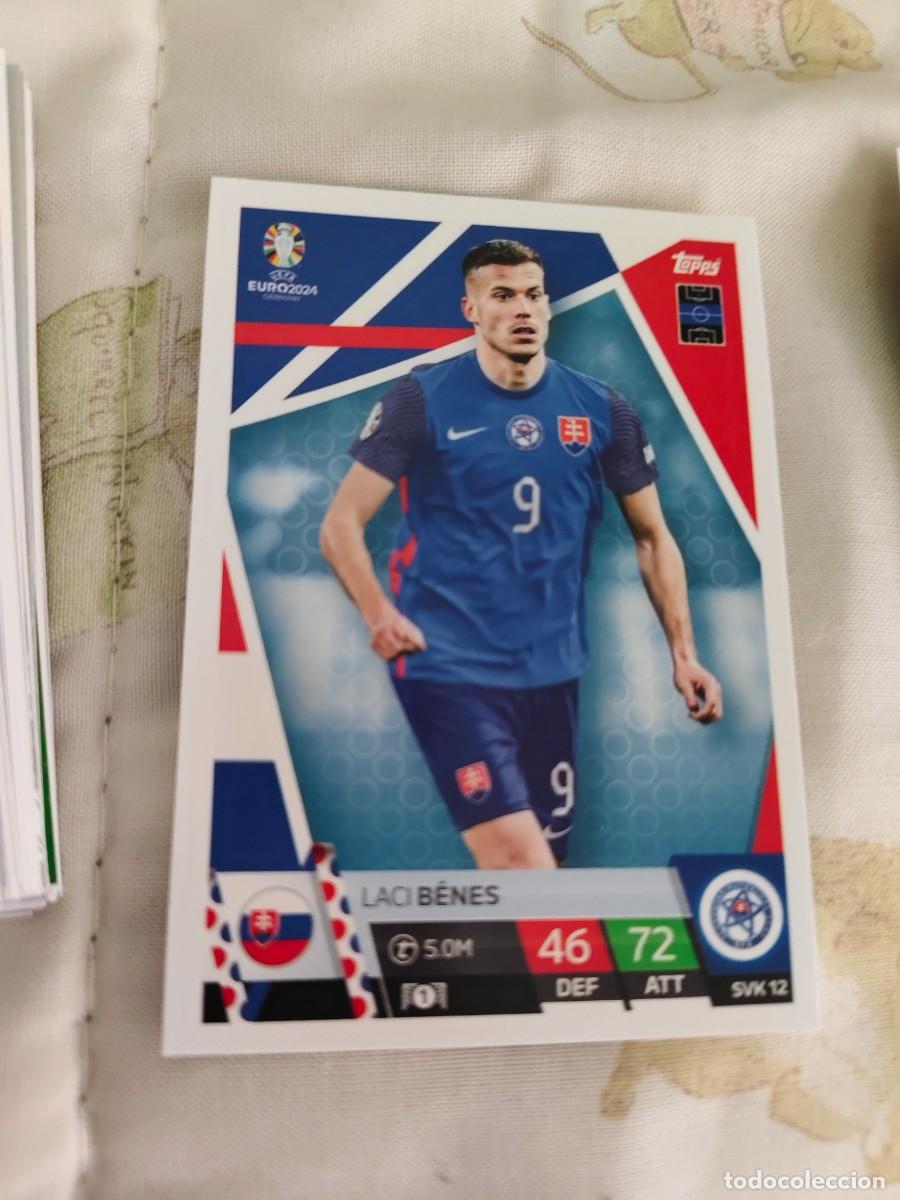 Cromos de F&uacute;tbol: SVK 12 SVK12 EURO 2024 TOPPS L&Aacute;SZL&Oacute; B&Eacute;NES ESLOVAQUIA MATCH ATTAX 24 EUROCOPA