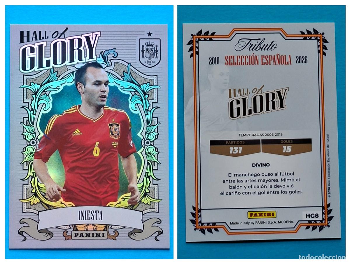 Cromos de F&uacute;tbol: #HG8 INIESTA (Hall of Glory) - TRIBUTO Selecci&oacute;n ESPA&Ntilde;OLA 2010-2026 Panini Card SPAIN