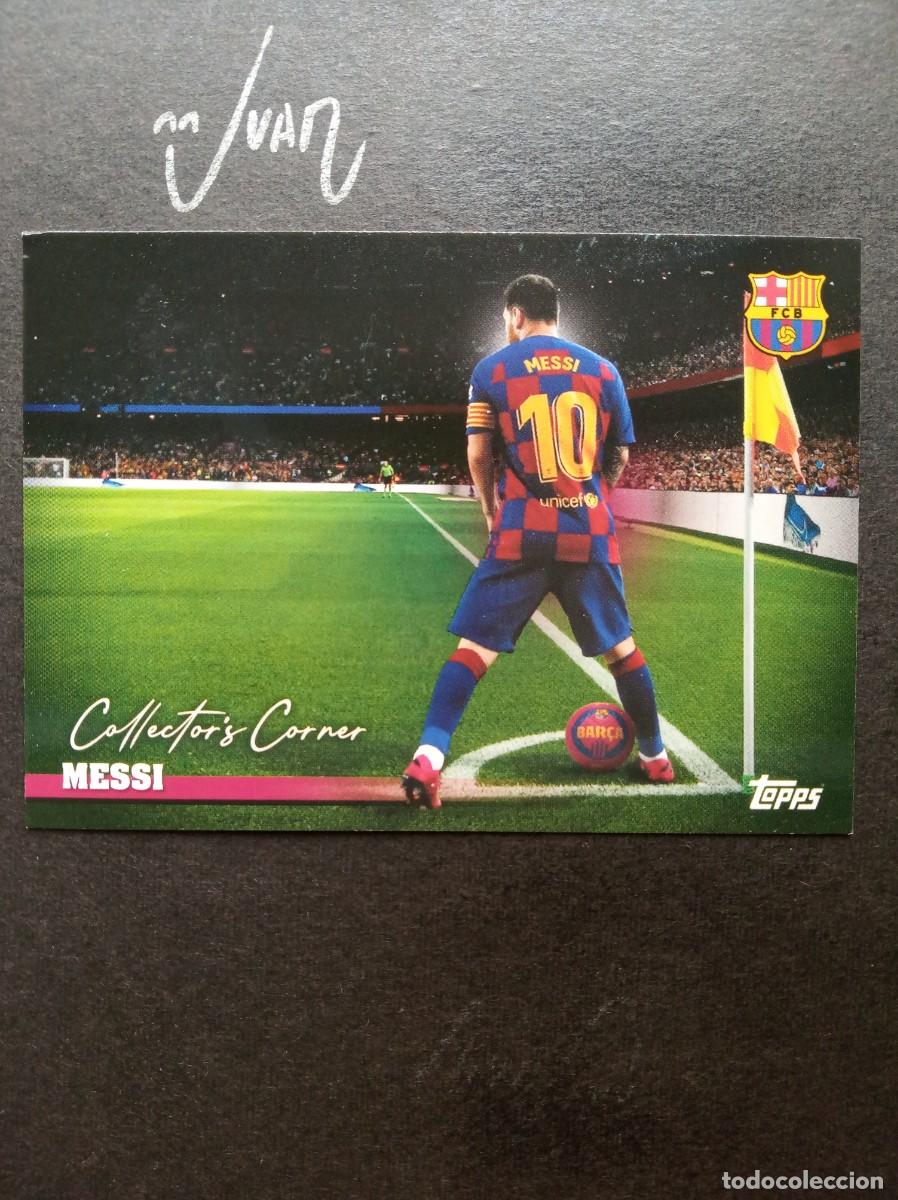 Cromos de F&uacute;tbol: N&ordm; 40 COLLECTOR'S CORNER MESSI FC BARCELONA ARGENTINA ⚽ TOPPS &reg; TEAM SET BAR&Ccedil;A 2025 2026 25 26