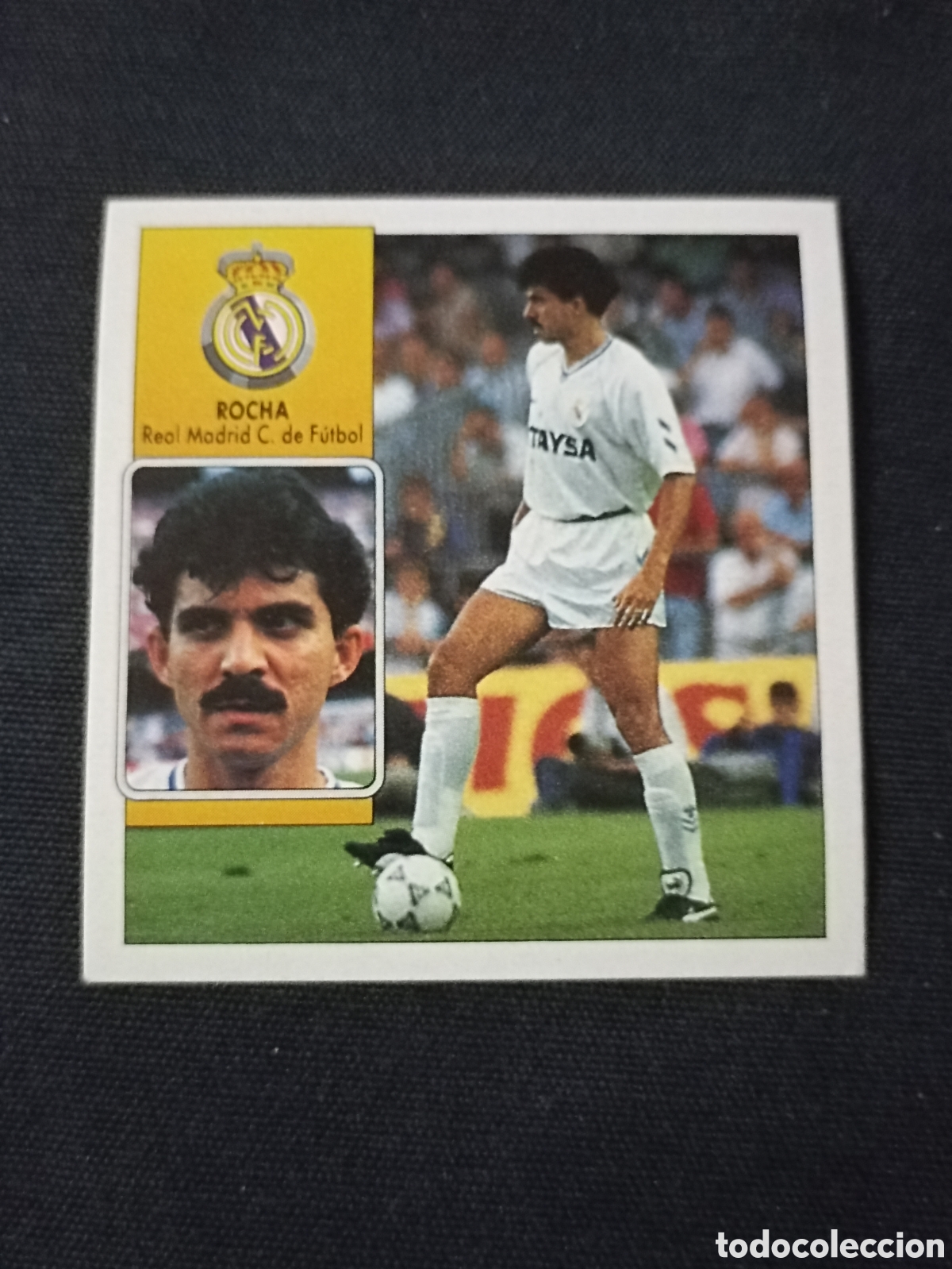 Cromos de F&uacute;tbol: Rocha ( Real Madrid ) Liga este 92-93 Nunca pegado