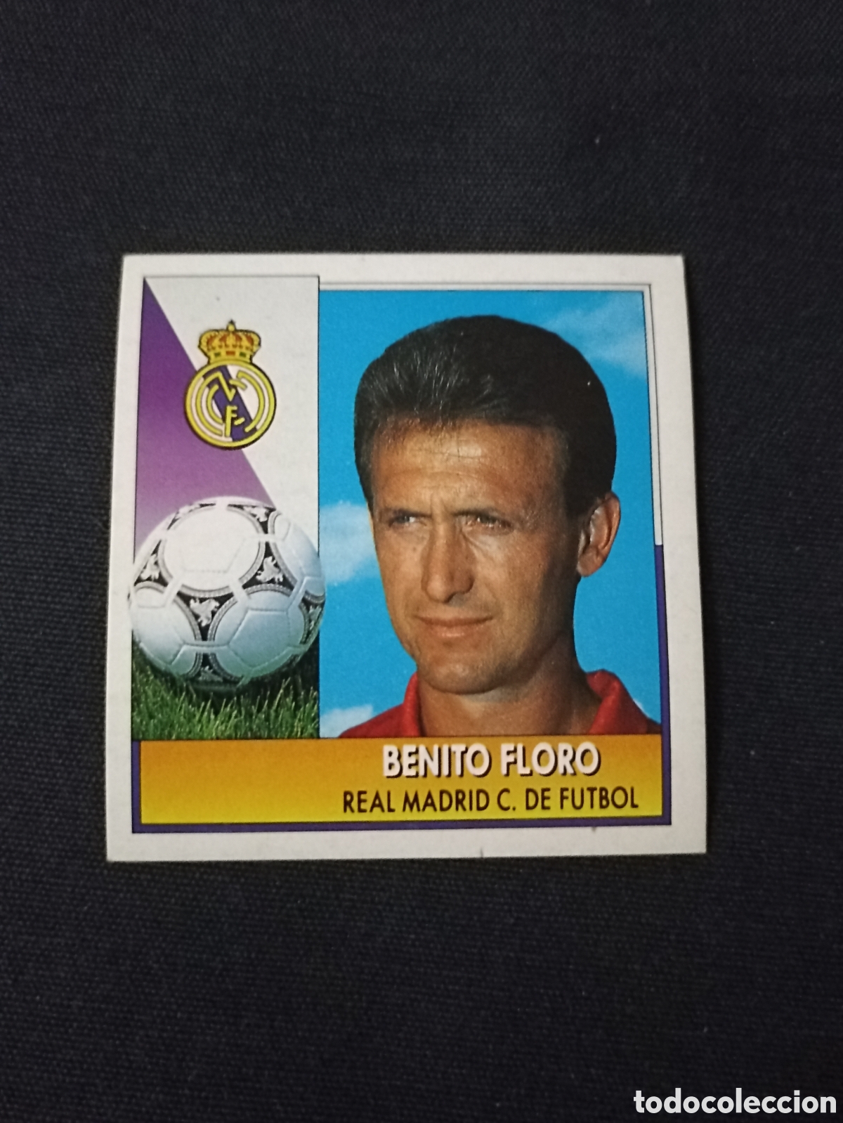 Cromos de F&uacute;tbol: Benito Floro ( Real Madrid ) Liga este 92-93 Nunca pegado