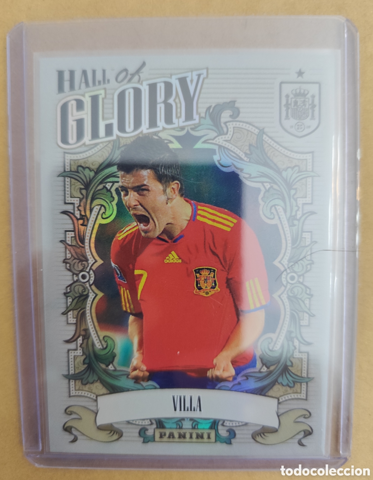 Cromos de F&uacute;tbol: VILLA HALL OF GLORY SELECCI&Oacute;N ESPA&Ntilde;OLA 2000 2026 PANINI TRIBUTO