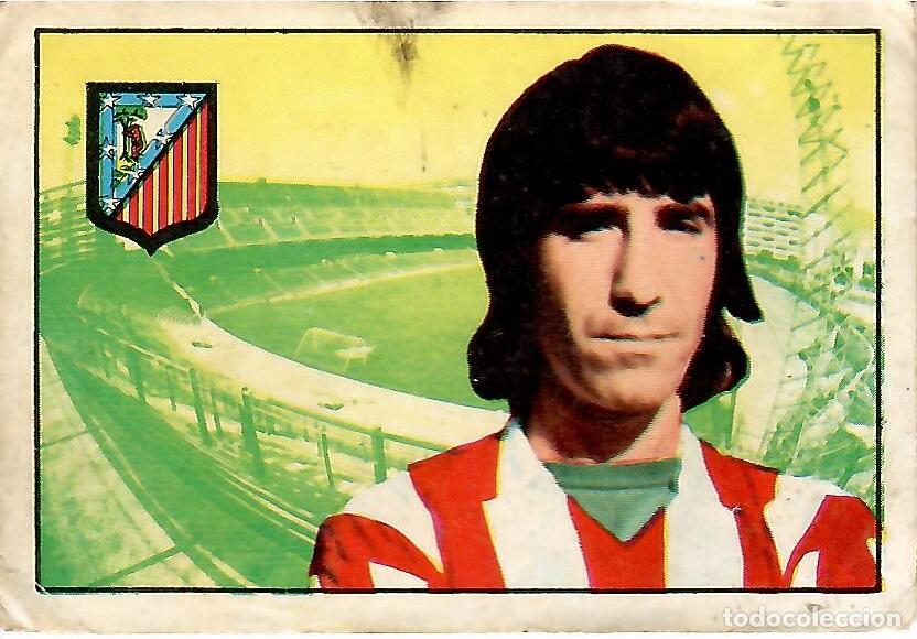 Cromos de F&uacute;tbol: Panadero Diaz (At. Madrid): Fichaje n&ordm; 1 del album de futbol 1974-75 FHER