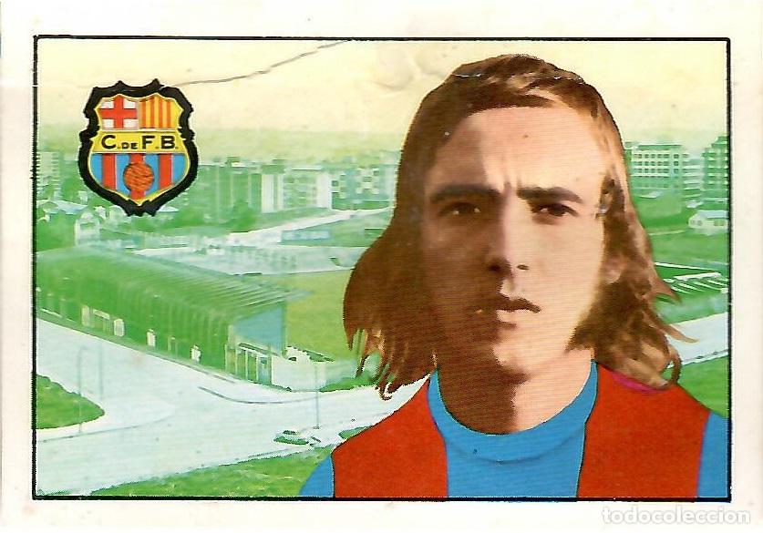 Cromos de F&uacute;tbol: Neeskens (Barcelona): Fichaje n&ordm; 2 del album de futbol 1974-75 FHER