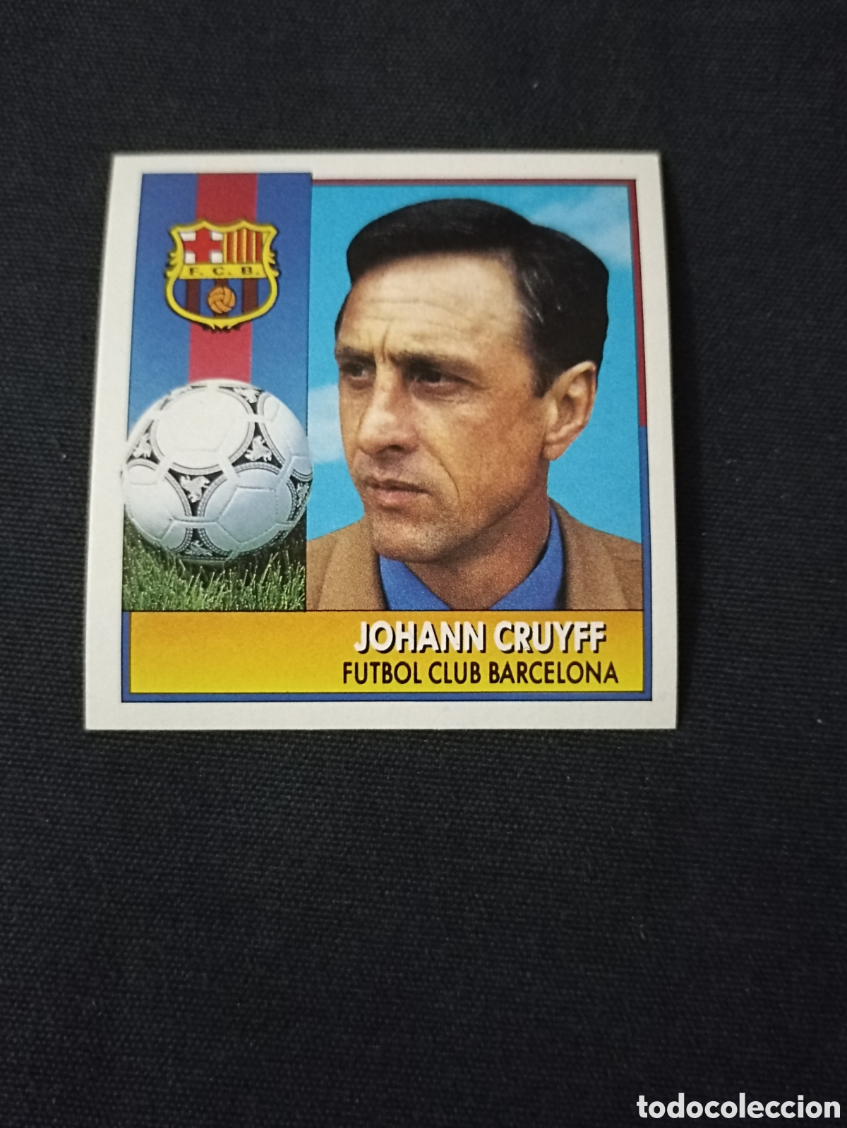 Cromos de F&uacute;tbol: Johamm Cruyff Entrenador ( Futbol club Barcelona ). Liga este 92-93. Nunca pegado