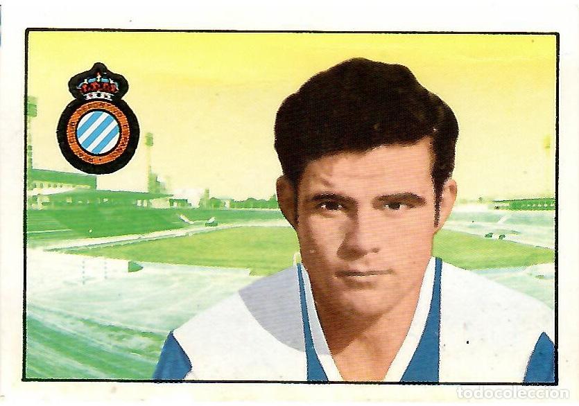 Cromos de F&uacute;tbol: Manolin Cuesta (Espa&ntilde;ol): Fichaje n&ordm; 17 del album de futbol 1974-75 FHER