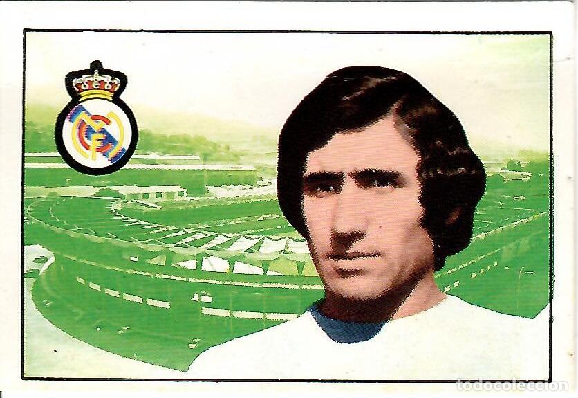 Cromos de F&uacute;tbol: Uria (R. Madrid): Fichaje n&ordm; 18 del album de futbol 1974-75 FHER