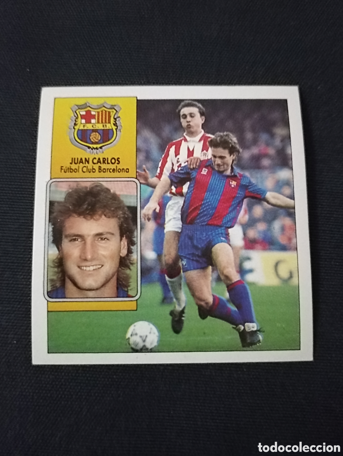 Cromos de F&uacute;tbol: Juan Carlos ( Futbol club Barcelona ). Liga este 92-93. Nunca pegado