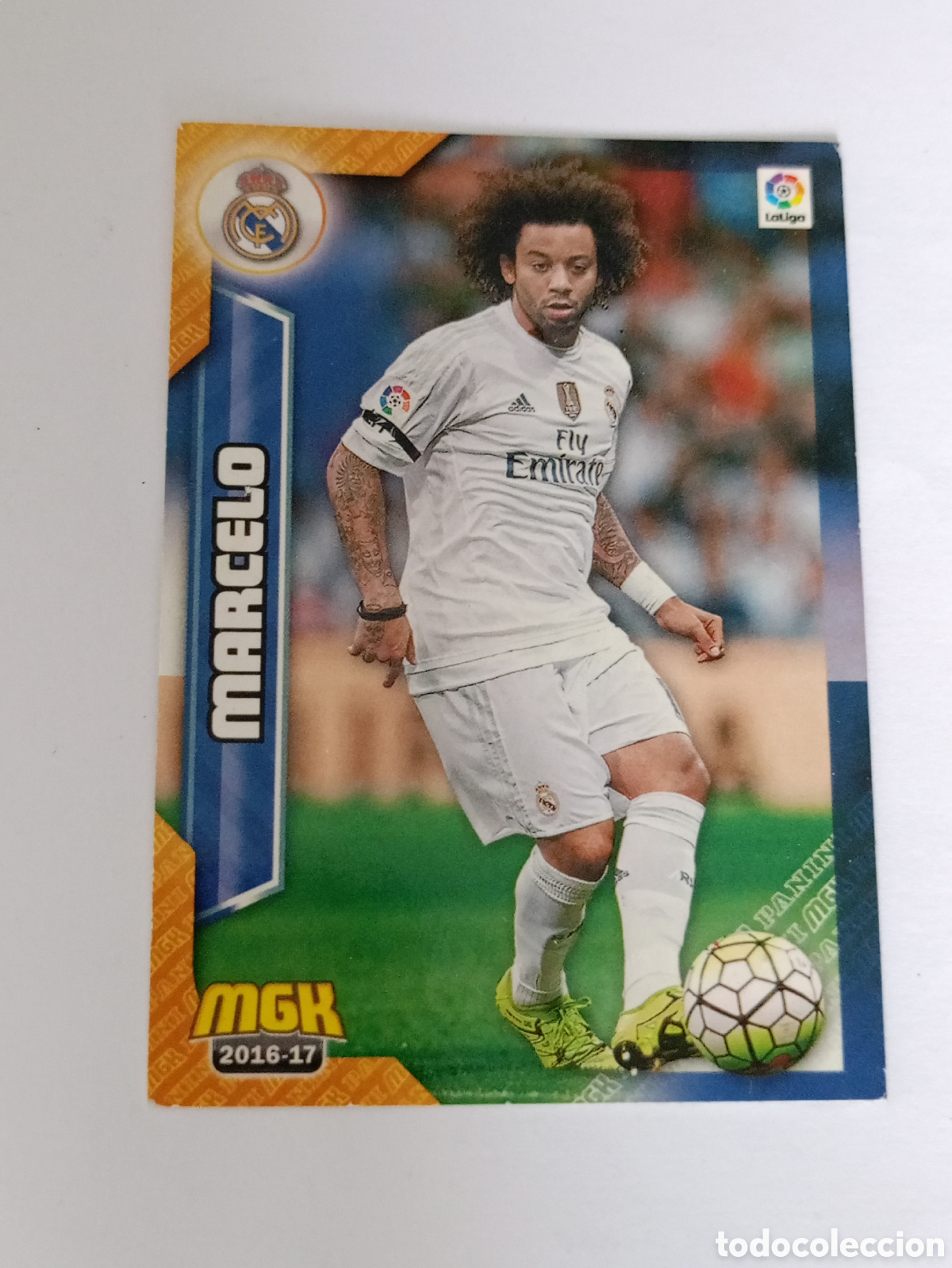 Cromos de F&uacute;tbol: TRADING CARD FUTBOL MARCELO REAL MADRID C.F. N&ordm; 335 LIGA MEGACRACKS 2016-17/16-17 PANINI