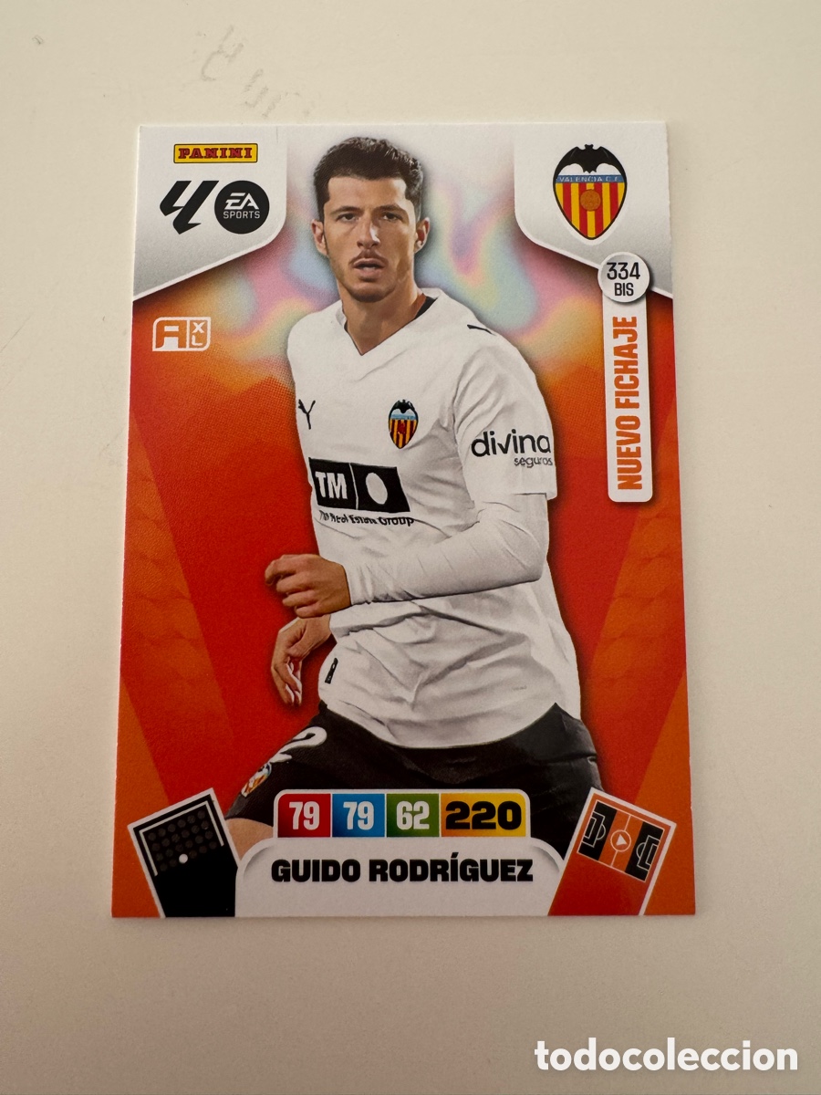 Fu&szlig;ball-Sticker: PANINI ADRENALYN XL LIGA 2025-2026 25-26 &ndash; Guido Rodr&iacute;guez Valencia CF N&ordm; 334 BIS