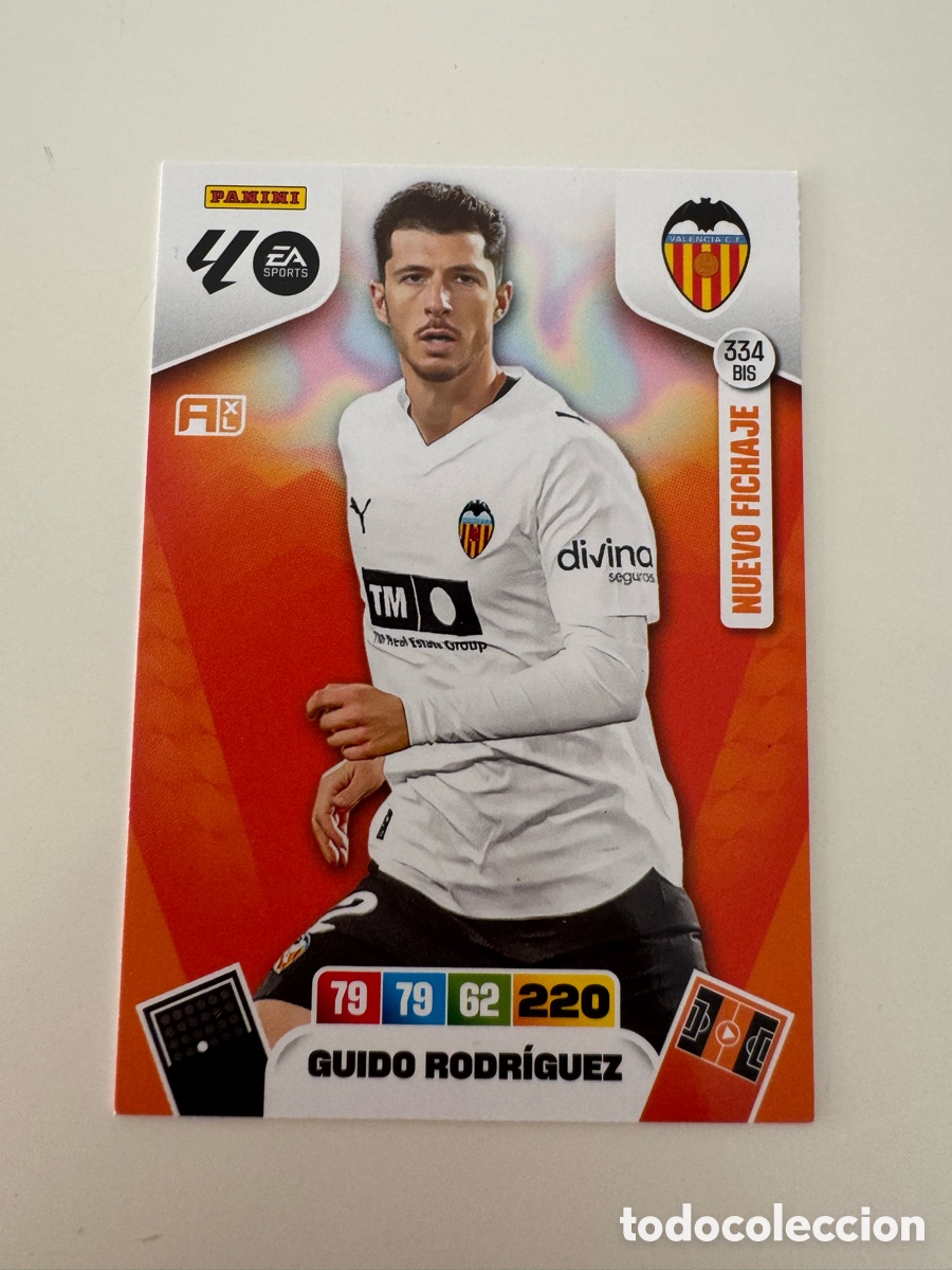 Fu&szlig;ball-Sticker: PANINI ADRENALYN XL LIGA 2025-2026 25-26 &ndash; Guido Rodr&iacute;guez Valencia CF N&ordm; 334 BIS