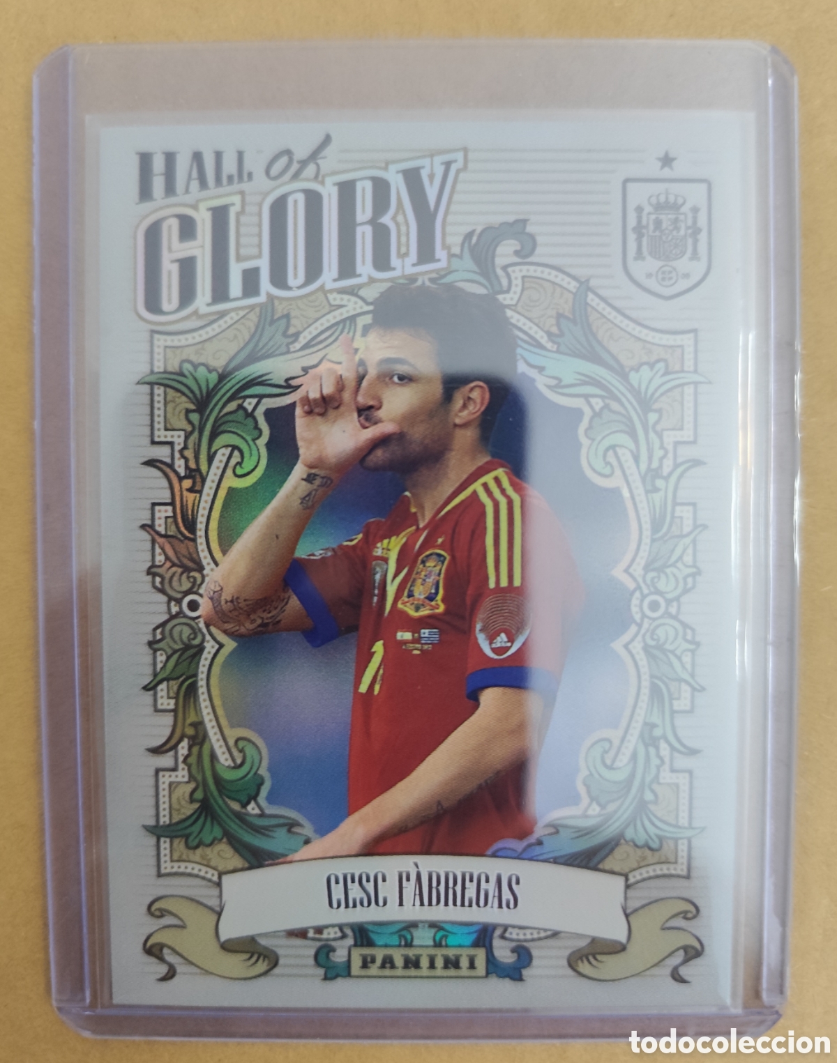 Cromos de F&uacute;tbol: CESC FABREGAS HALL OF GLORY SELECCI&Oacute;N ESPA&Ntilde;OLA 2000 2026 PANINI TRIBUTO