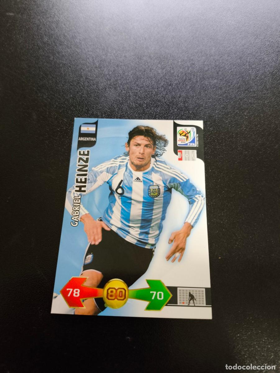 Cromos de F&uacute;tbol: Gabriel Heinze ARGENTINA ADRENALYN XL MUNDIAL SOUTH AFRICA 2010 FIFA WORLD CUP PANINI
