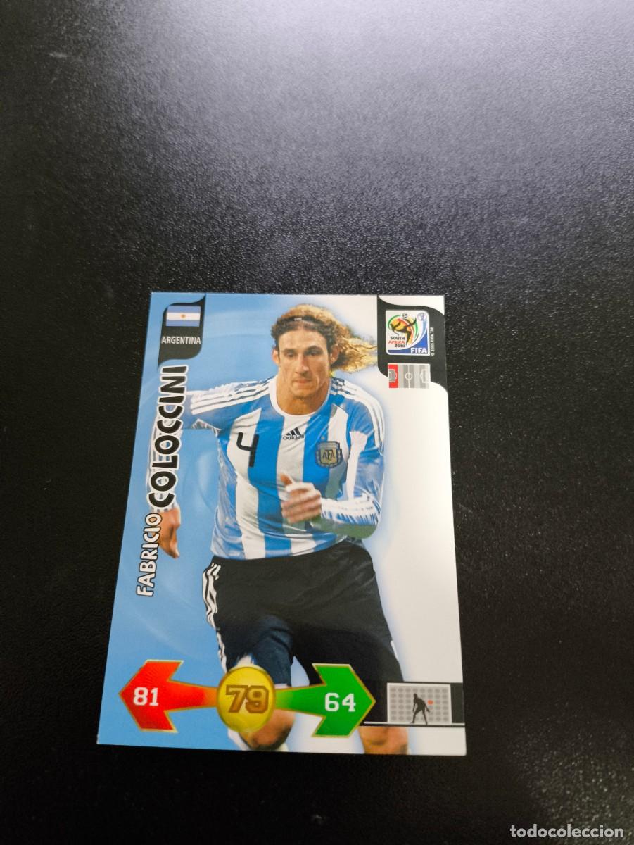Cromos de F&uacute;tbol: Fabricio Coloccini ARGENTINA ADRENALYN XL MUNDIAL SOUTH AFRICA 2010 FIFA WORLD CUP PANINI
