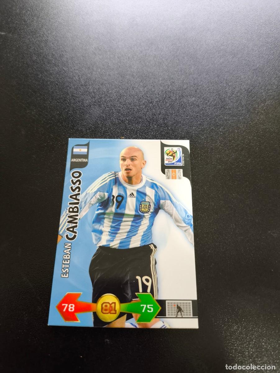 Cromos de F&uacute;tbol: Esteban Cambiasso ARGENTINA ADRENALYN XL MUNDIAL SOUTH AFRICA 2010 WORLD CUP PANINI NO LIGA ESTE