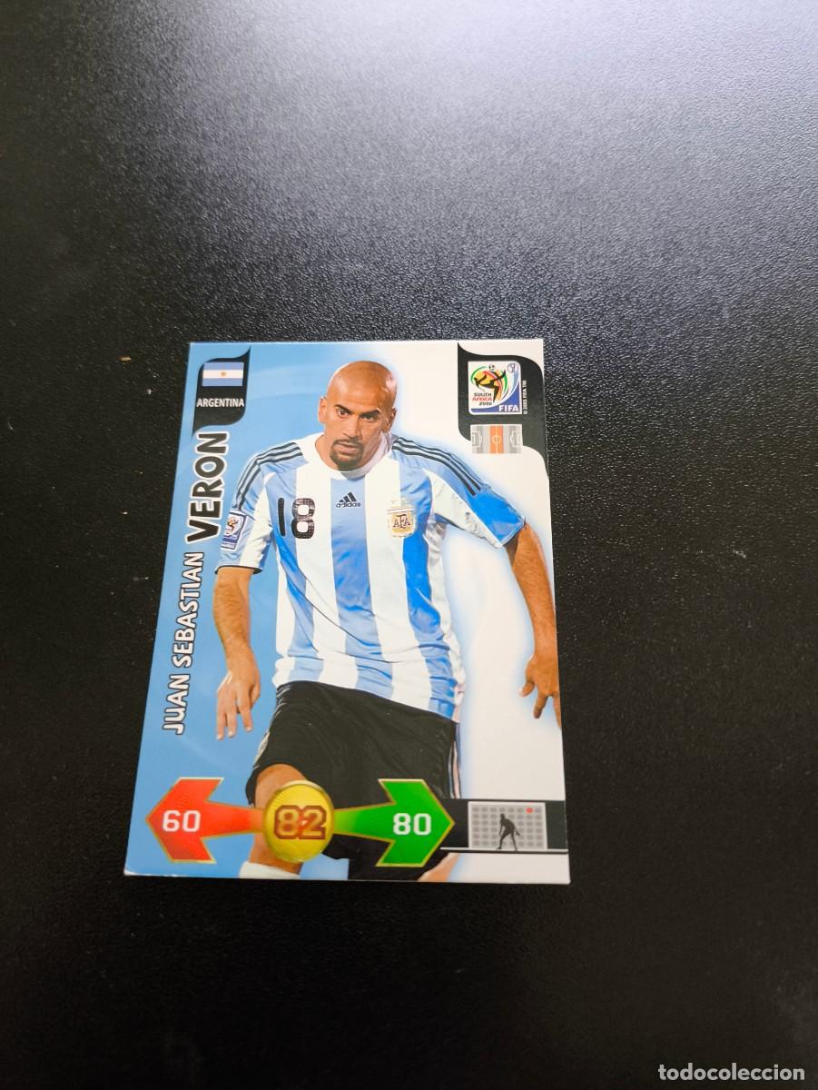 Cromos de F&uacute;tbol: Juan Sebastian Veron ARGENTINA ADRENALYN XL MUNDIAL SOUTH AFRICA 2010 WORLD CUP PANINI NO LIGA ESTE