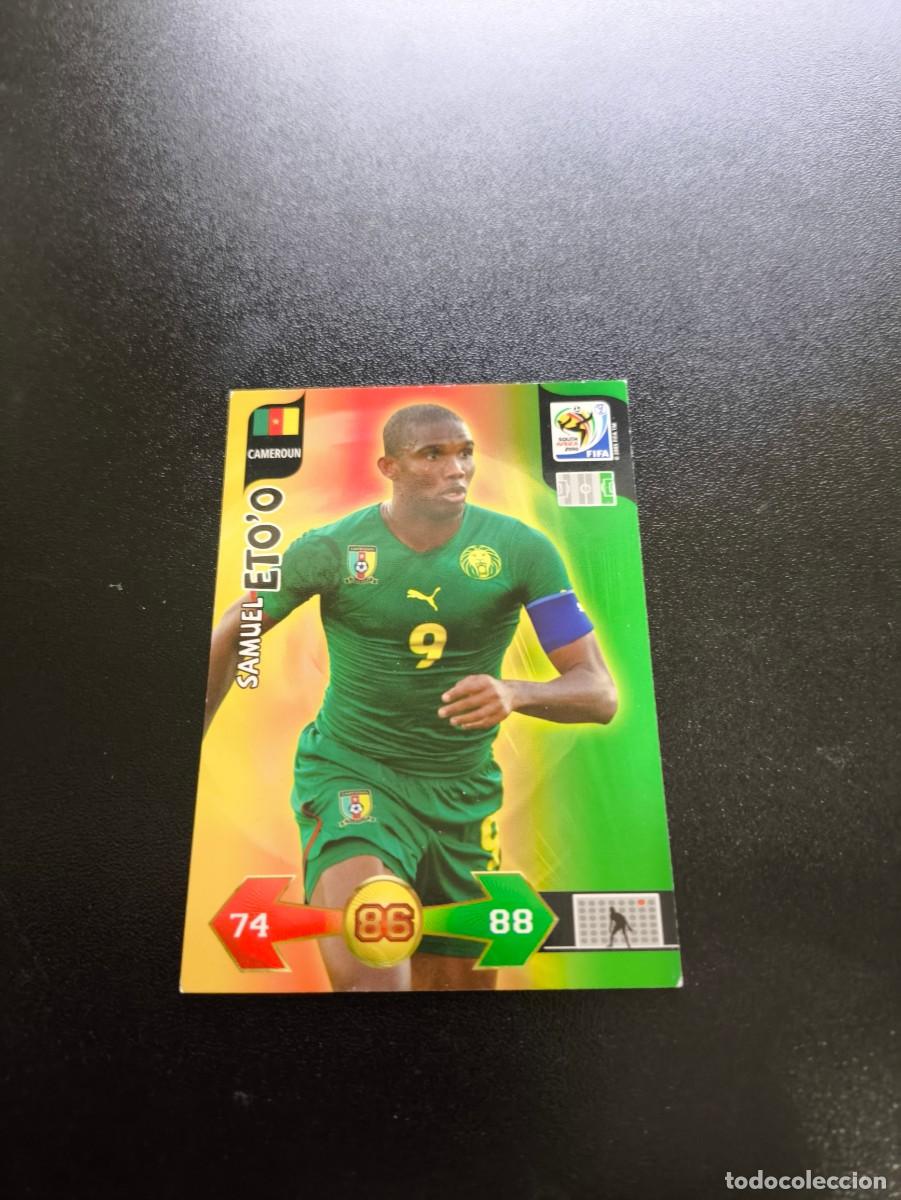 Cromos de F&uacute;tbol: Samuel Eto'o BARCELONA CAMERUN ADRENALYN XL MUNDIAL SOUTH AFRICA 2010 WORLD CUP PANINI NO LIGA ESTE