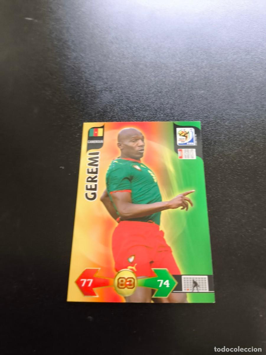 Cromos de F&uacute;tbol: Geremi REAL MADRID CAMERUN ADRENALYN XL MUNDIAL SOUTH AFRICA 2010 WORLD CUP PANINI NO LIGA ESTE