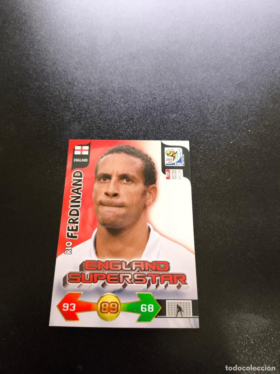 Cromos de F&uacute;tbol: Rio Ferdinand UK VERSION INGLATERRA ADRENALYN XL MUNDIAL SOUTH AFRICA 2010 WORLD CUP PANINI LIGA