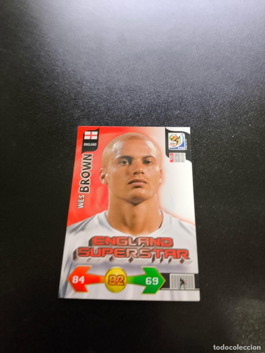 Cromos de F&uacute;tbol: Wes Brown UK VERSION INGLATERRA ADRENALYN XL MUNDIAL SOUTH AFRICA 2010 WORLD CUP PANINI LIGA ESTE