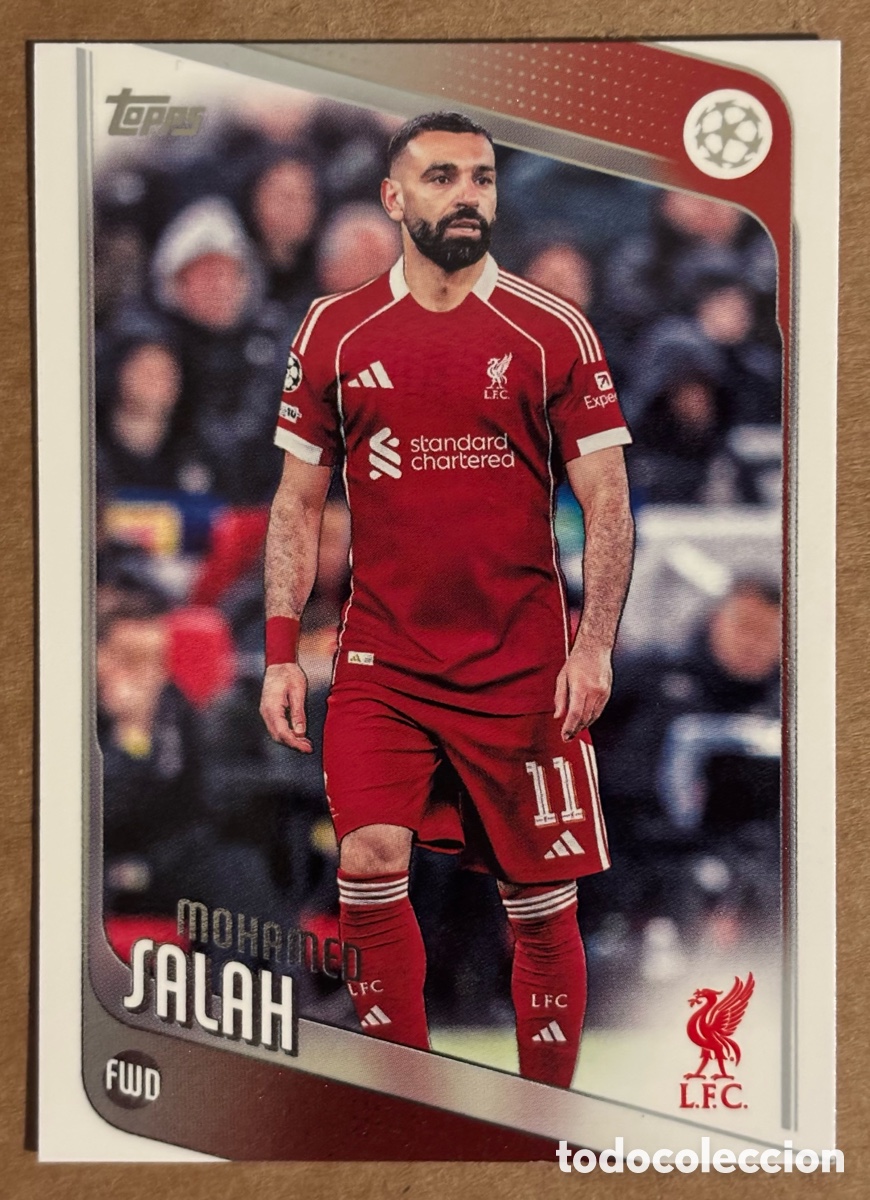 Cromos de F&uacute;tbol: MOHAMED SALAH (LIVERPOOL FC). CARTA TEAM OF THE SEASON TOPPS UEFA CLUB COMPETITIONS 2025/26
