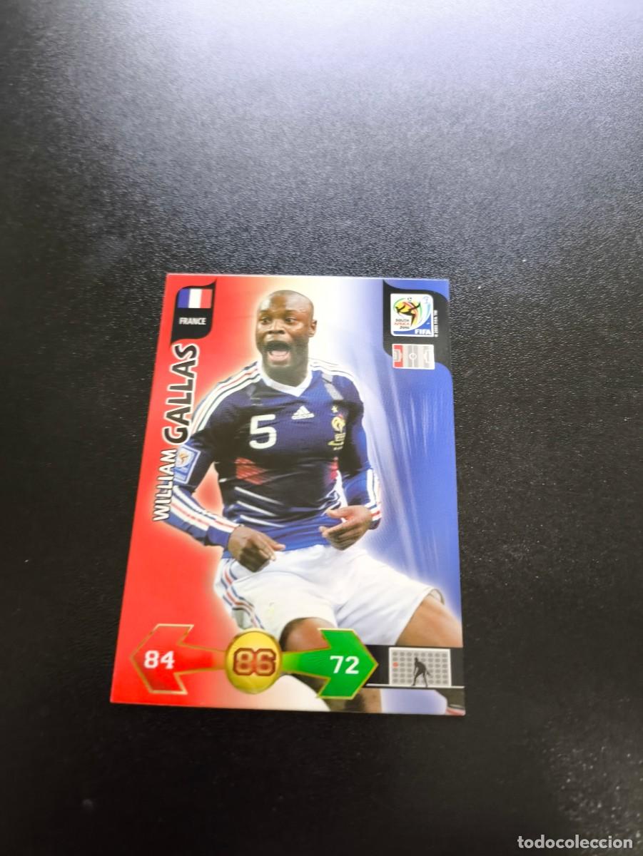 Cromos de F&uacute;tbol: William Gallas FRANCIA FRANCE ADRENALYN XL MUNDIAL SOUTH AFRICA 2010 WORLD CUP PANINI LIGA ESTE