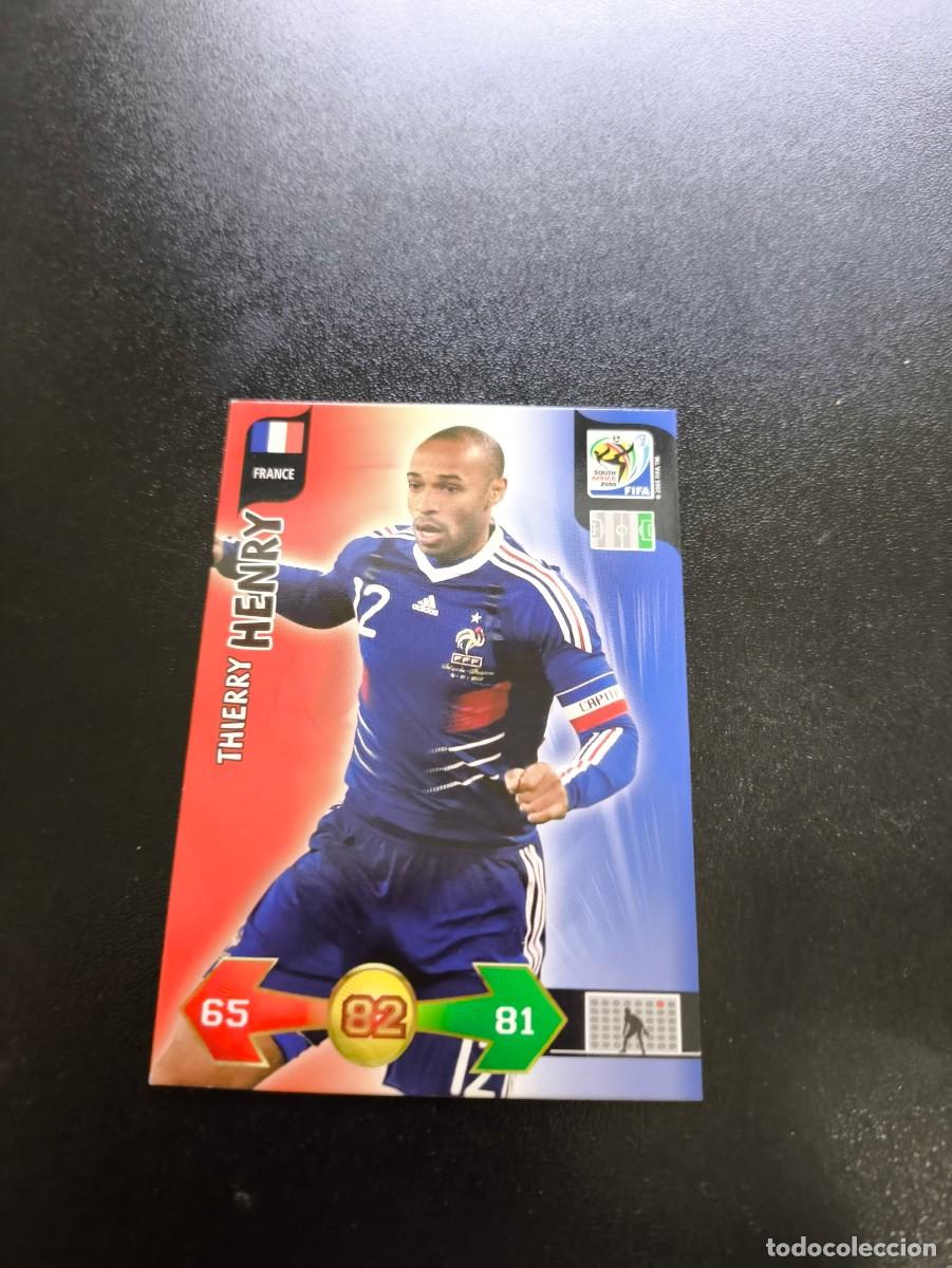 Cromos de F&uacute;tbol: Thierry Henry BARCELONA FRANCIA ADRENALYN XL MUNDIAL SOUTH AFRICA 2010 WORLD CUP PANINI LIGA ESTE