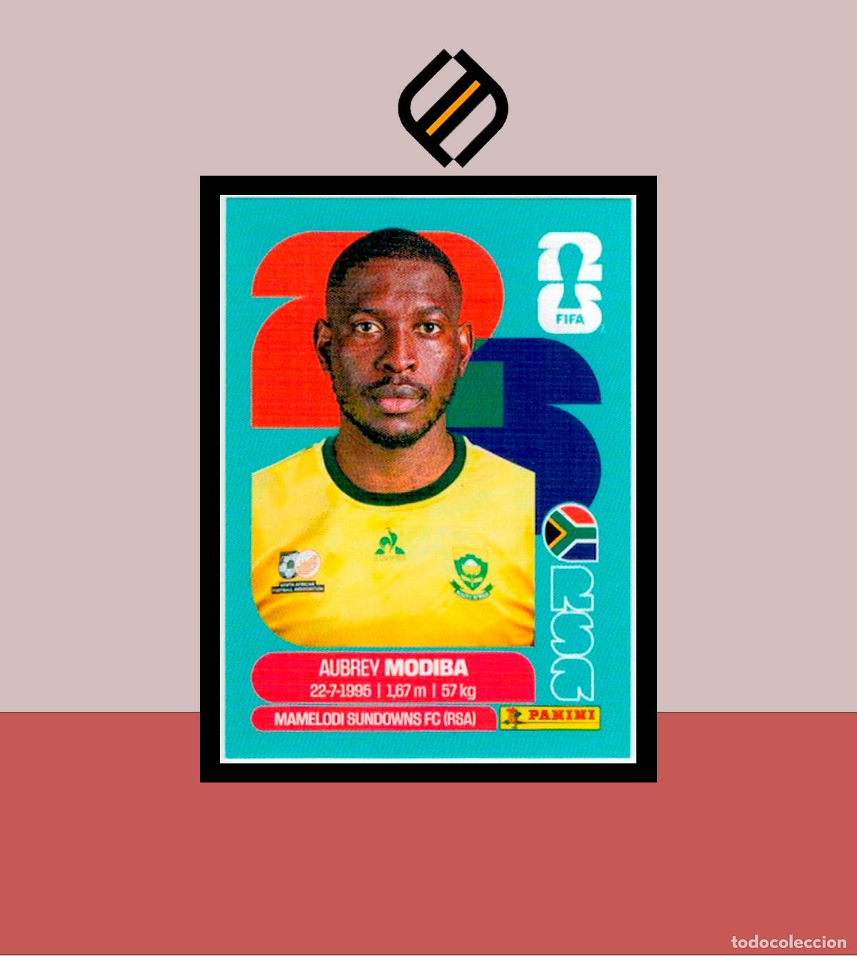 Cromos de F&uacute;tbol: PANINI FIFA CLUB WORLD CUP 2026 26 RSA 4 AUBREY MODIBA SUDAFRICA STICKER LIGA MUNDIAL MEX CAN USA
