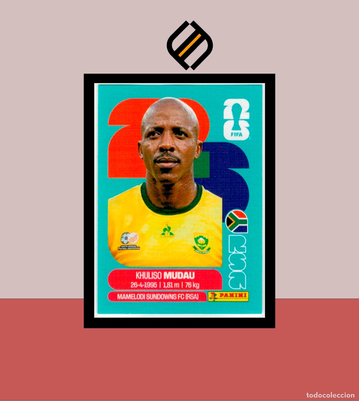 Cromos de F&uacute;tbol: PANINI FIFA CLUB WORLD CUP 2026 26 RSA 9 KHULISO MUDAU SUDAFRICA STICKER MUNDIAL MEX CAN USA