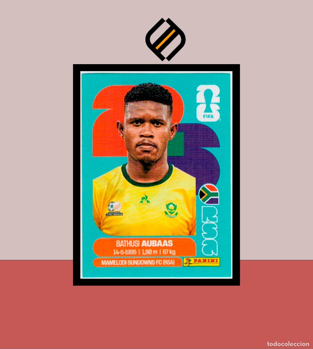 Cromos de F&uacute;tbol: PANINI FIFA CLUB WORLD CUP 2026 26 RSA 14 BATHUSI AUBAAS SUDAFRICA STICKER MUNDIAL MEX CAN USA