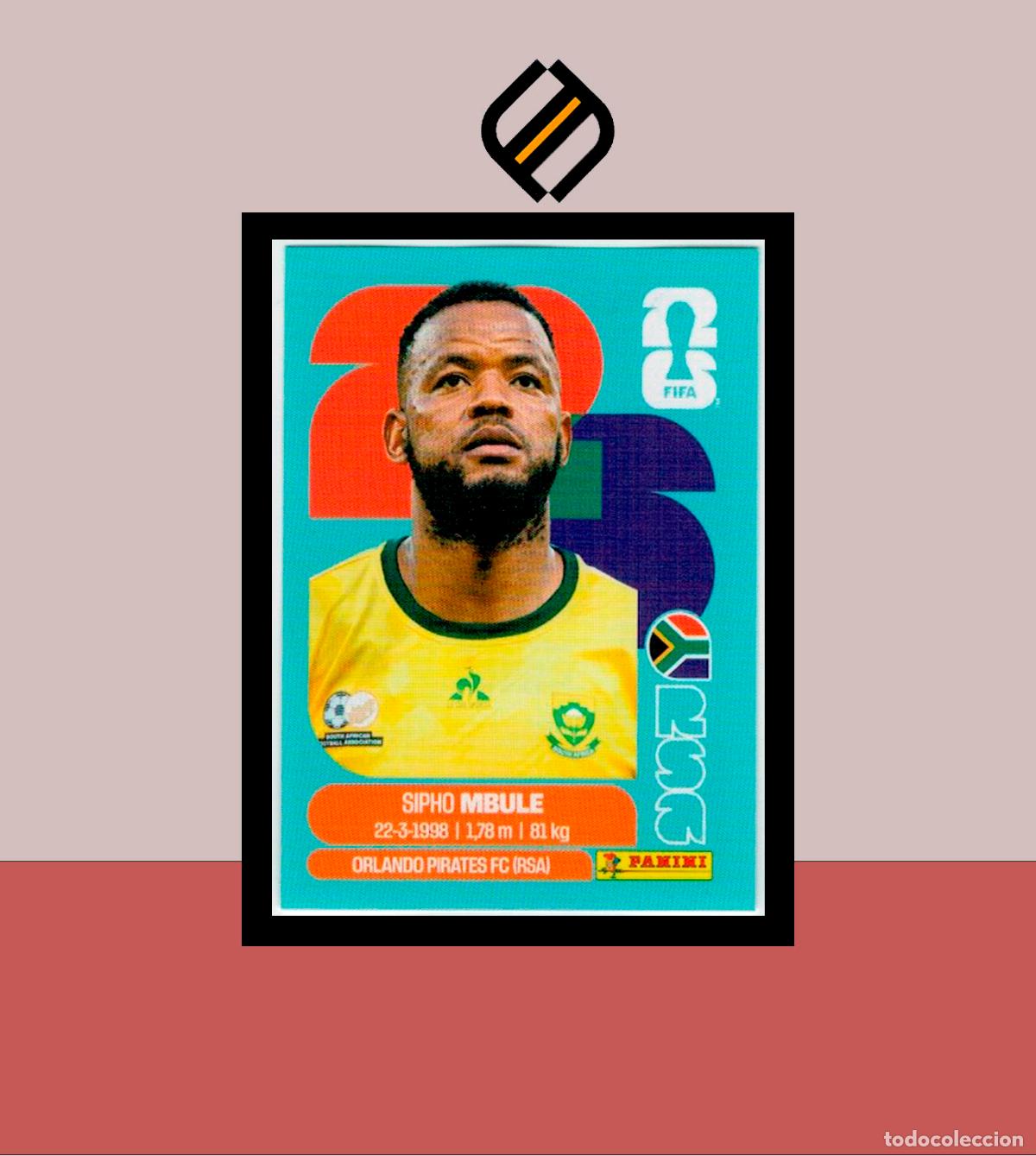 Cromos de F&uacute;tbol: PANINI FIFA CLUB WORLD CUP 2026 26 RSA 16 SIPHO MBULE SUDAFRICA STICKER MUNDIAL MEX CAN USA