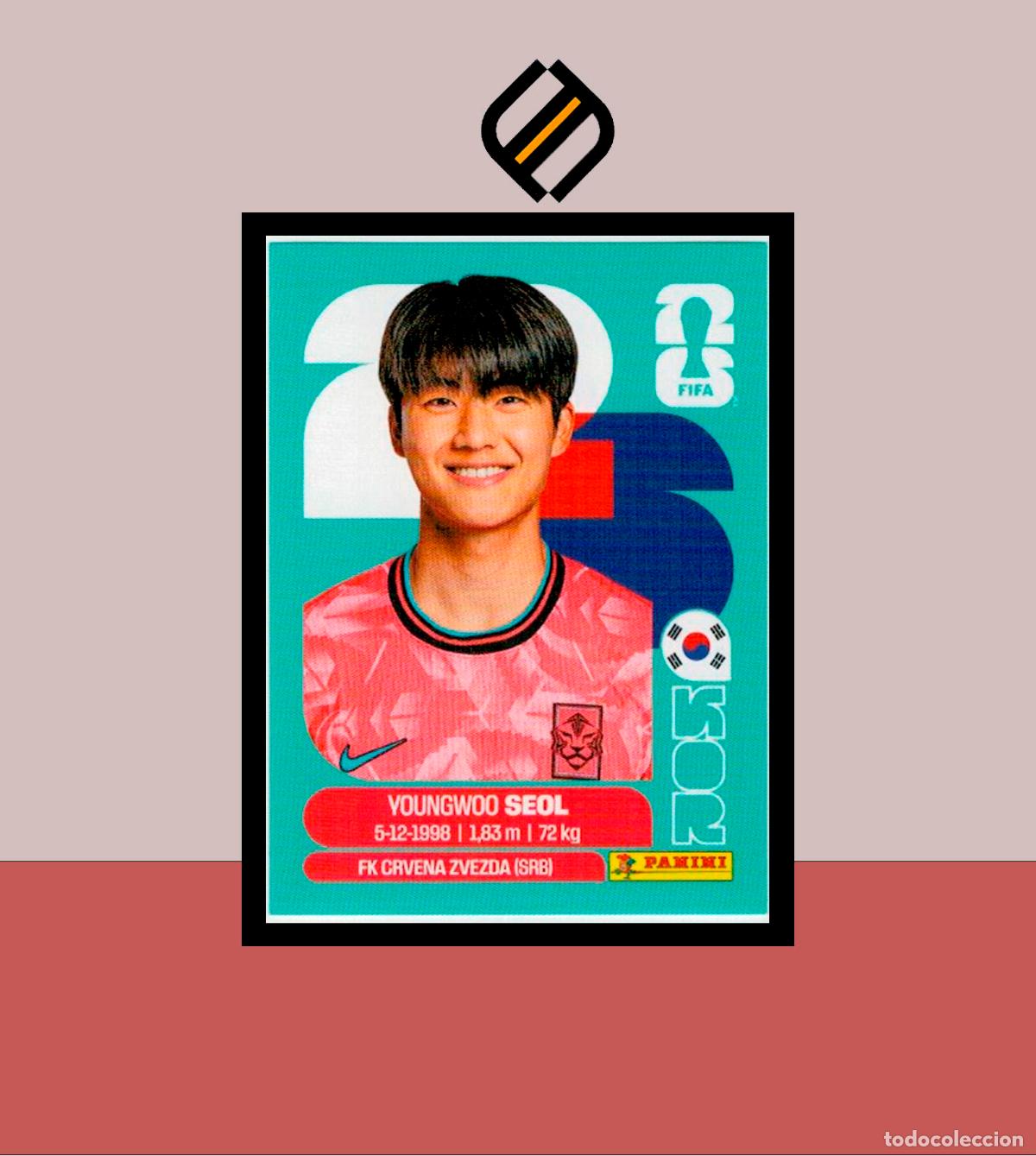Cromos de F&uacute;tbol: PANINI FIFA CLUB WORLD CUP 2026 26 KOR 6 YOUNGWOO SEOL KOREA SUR STICKER MUNDIAL MEX CAN USA