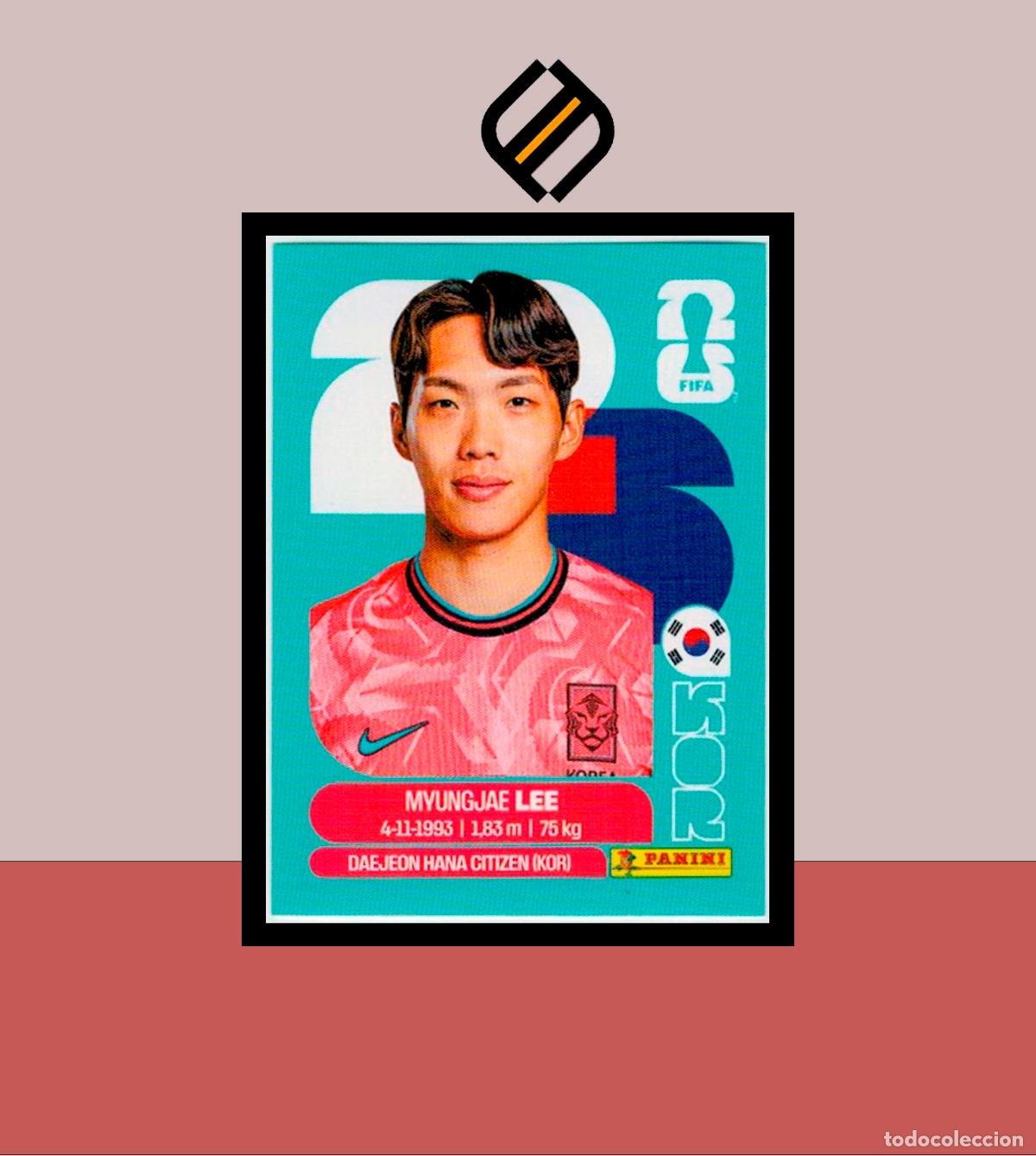 Cromos de F&uacute;tbol: PANINI FIFA CLUB WORLD CUP 2026 26 KOR 9 MYUNGJAE LEE KOREA SUR STICKER MUNDIAL MEX CAN USA